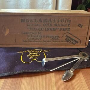 E.A. Carey Declaration Pipe Kit Box + Tool & Pouch Czechoslovakia 7"